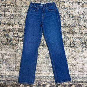 Abercrombie and Fitch jeans - curve love, the straight mid rise, 24/00